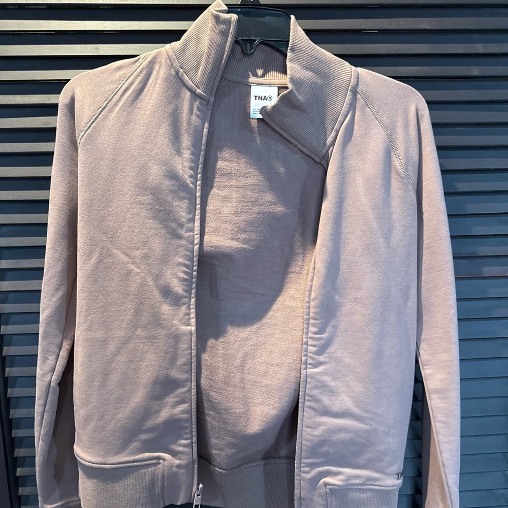 TNA Women's Taupe Bomber Jacket